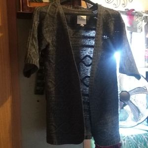 Knitted short sleeve sweater